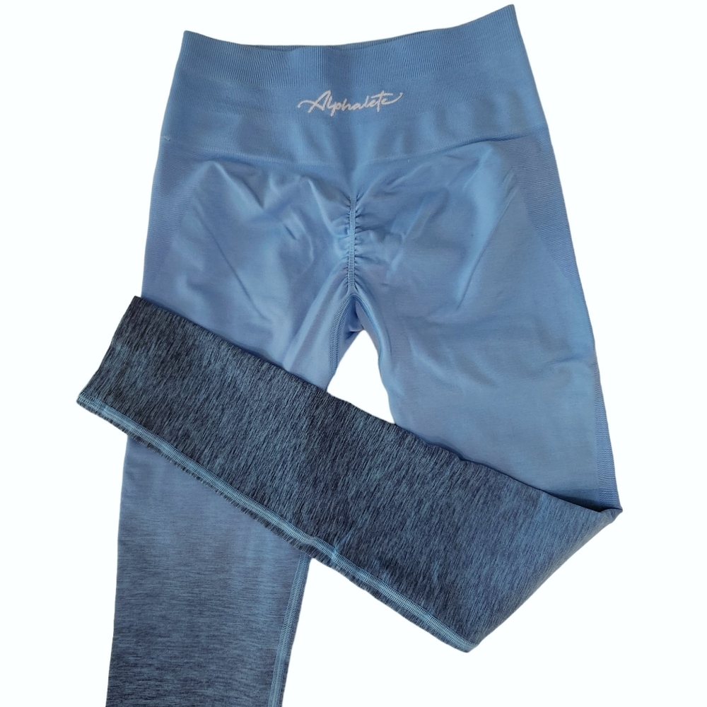 Alphalete Full Length Gradient Butt Scrunch Leggings - Blue Moon